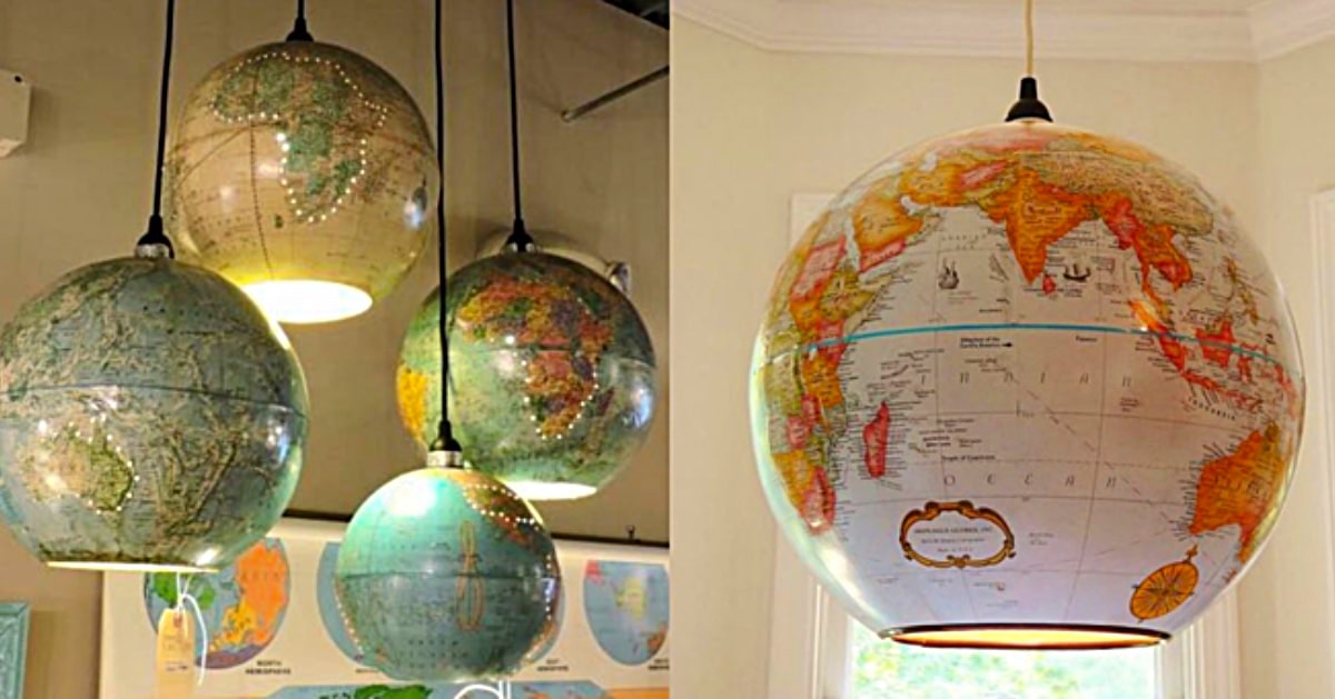 DIY Globe Pendant Lights | DIY Joy Projects and Crafts Ideas