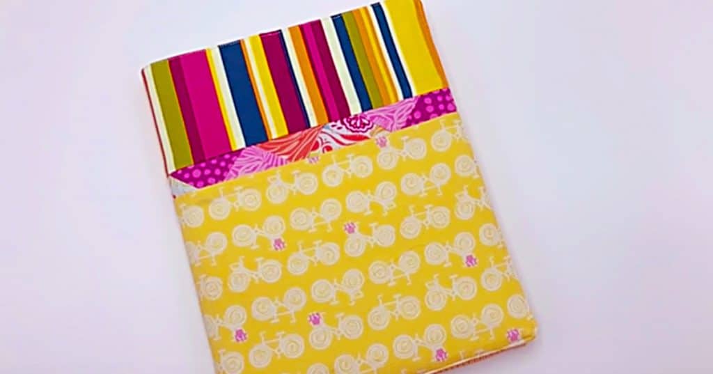 Learn to sew a DIY Patchwork Notebook Cover