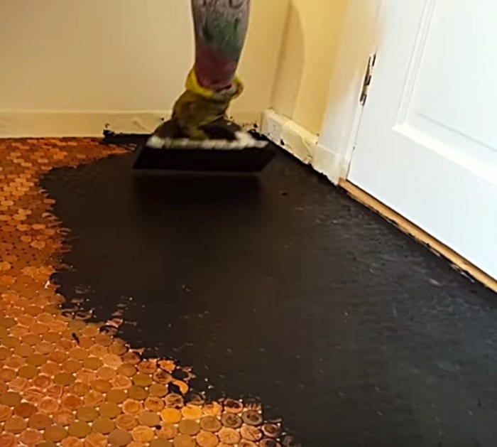 Diy Epoxy Penny Floor