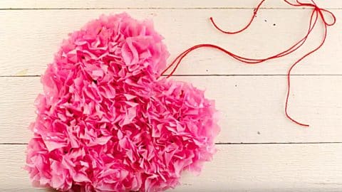 DIY Valentine’s Day Tissue Paper Heart | DIY Joy Projects and Crafts Ideas