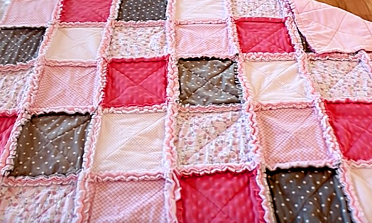 ✝️SCRAPQUILT RAG ✝️ Floral Scrappy Rag Quilt #2. 62” X 77” | eBay