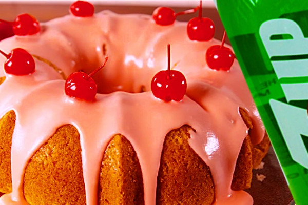 Learn to make a quick easy Shirley Temple Cake With 7 Up