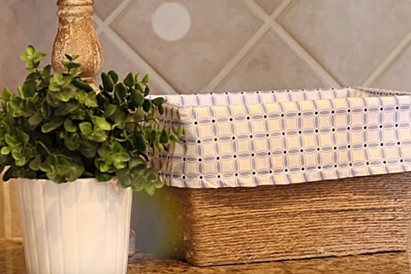 Learn to make an easy quick cheap DIT storage basket with Dollar Tree Items