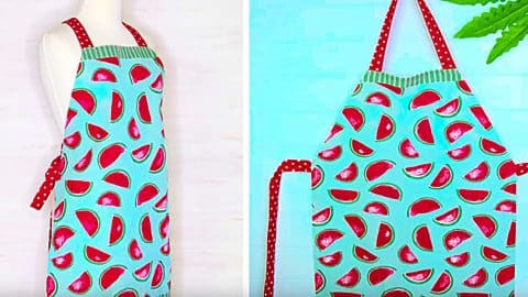 Learn To Sew A DIY Tea Towel Apron | DIY Joy Projects and Crafts Ideas