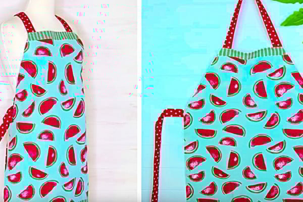 Learn to sew a DIY Tea Towel Apron