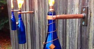 Make DIY Tiki Torches From Wine Bottles