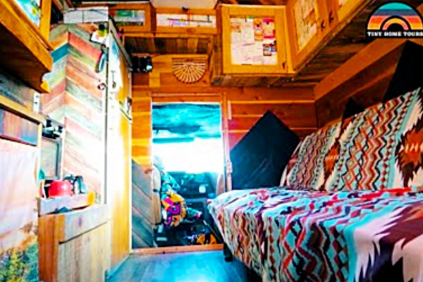 Learn to build a tiny truck home from a box truck