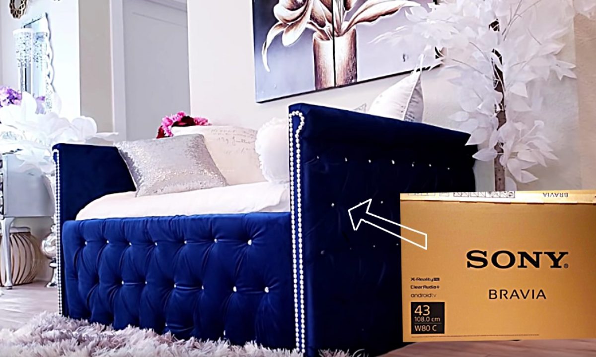 Turn A TV Box Into A Sofa Daybed - DIY Joy