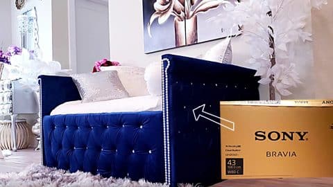Turn A TV Box Into A Sofa Daybed | DIY Joy Projects and Crafts Ideas