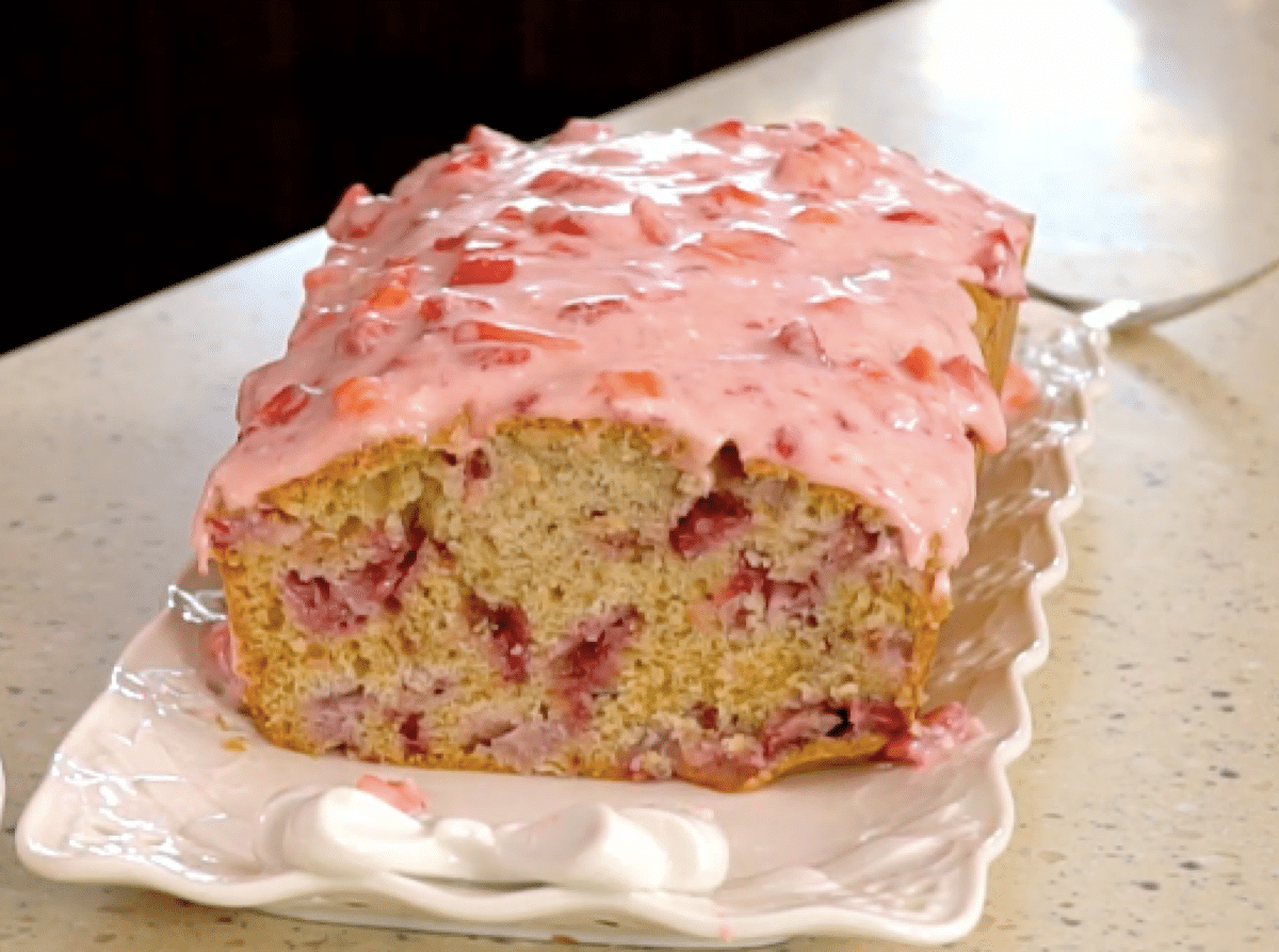 Glazed Strawberry Bread Recipe