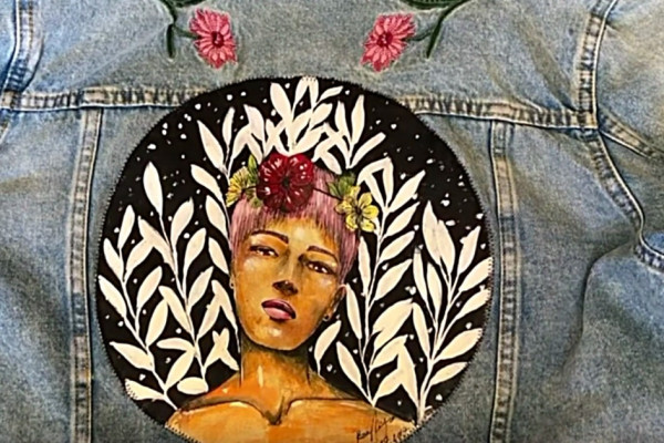 How to paint acrylic on denim