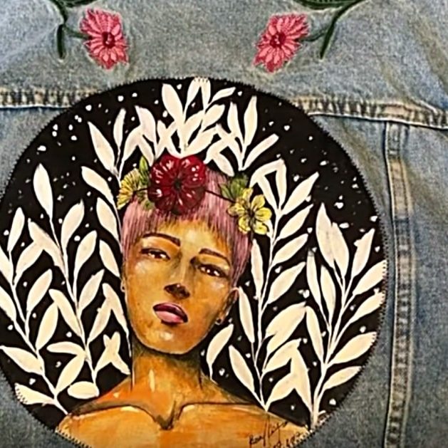 Denim acrylic paint clearance