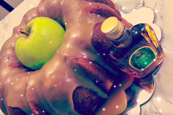 Make an Apple Crown Royal Bundt Cake with caramel Rum Glaze