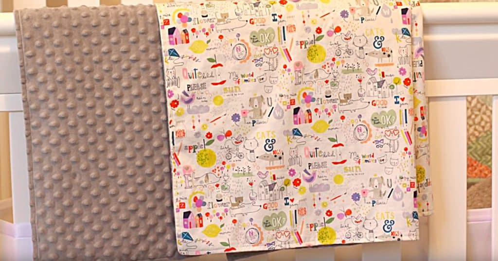 How To Sew The Easiest Baby Blanket Ever