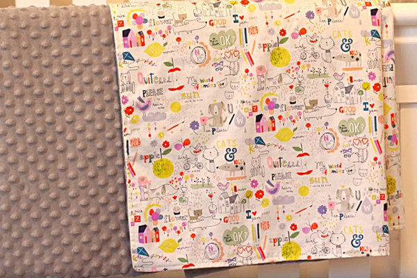 How To Sew The Easiest Baby Blanket Ever