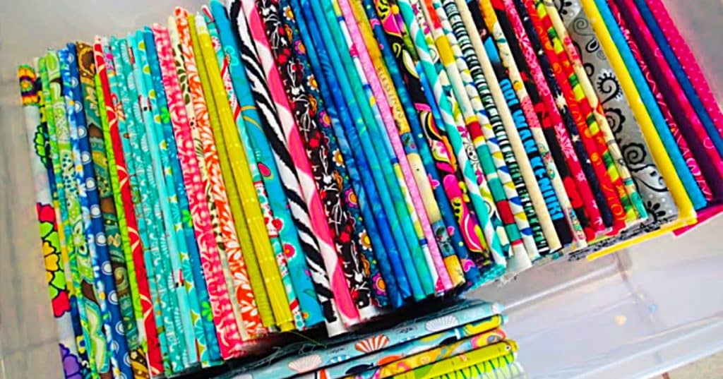 How to fold and store fabric