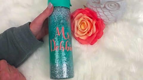 How To Glitter A Tumbler Water Bottle | DIY Joy Projects and Crafts Ideas