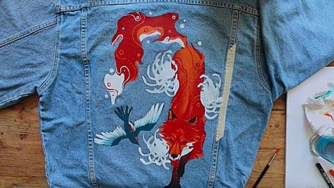 How To Custom Paint A Denim Jacket | DIY Joy Projects and Crafts Ideas