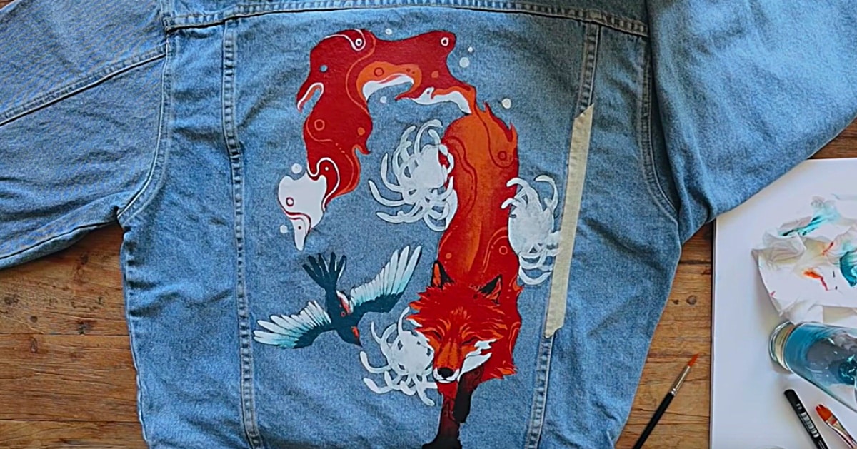 How To Custom Paint A Denim Jacket