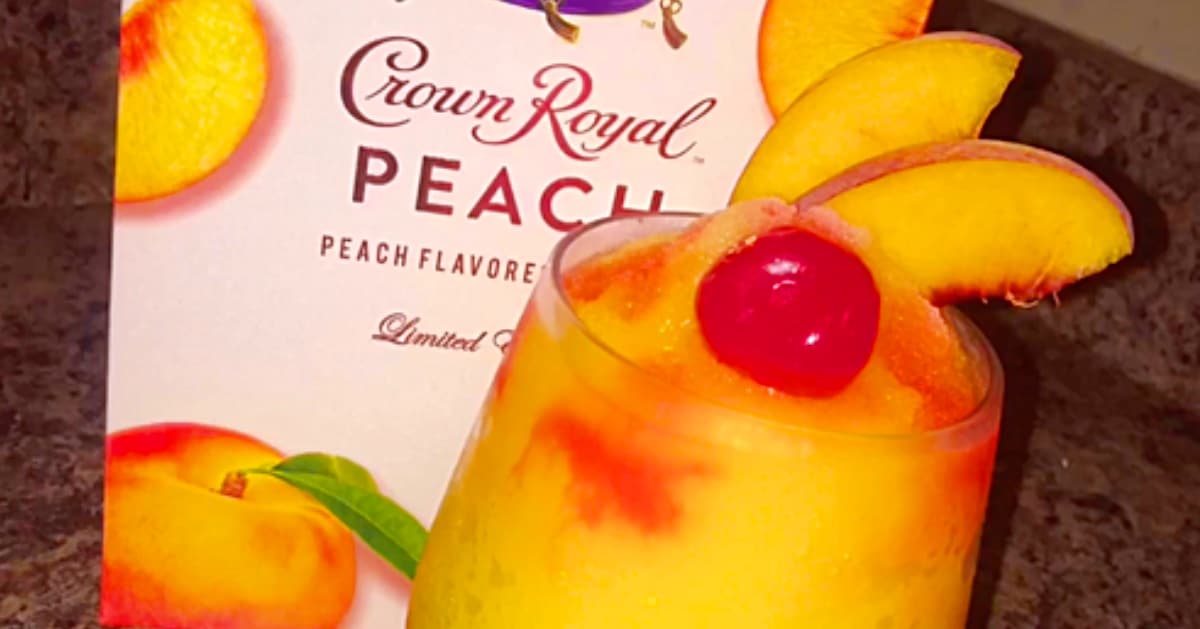 Peach Slush Recipe With Crown Royal - Easy Frozen Drink Recipes for Summe.....