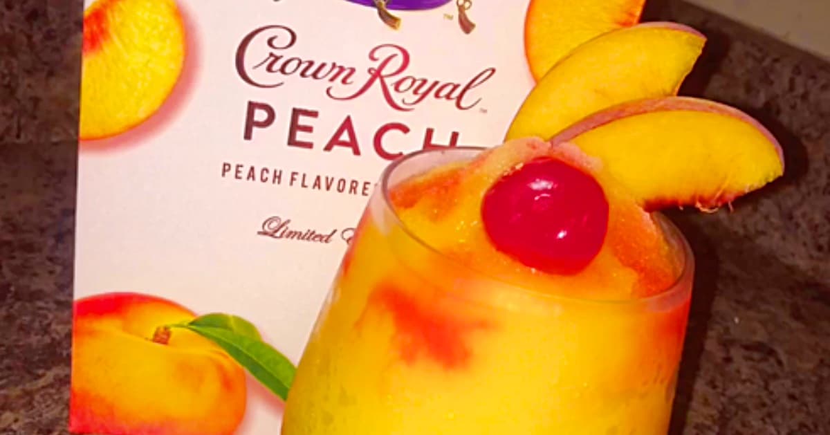 Peach Crown Royal Slushie Recipe