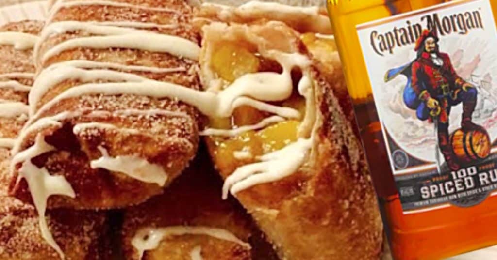 Make Peach Cobbler Egg Rolls With Captain Morgan Spiced Rum