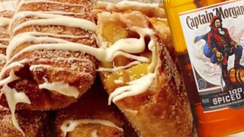 Peach Cobbler Egg Rolls With Captain Morgan Rum Recipe | DIY Joy Projects and Crafts Ideas