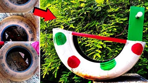 DIY Upcycled Tire Rocking Horse | DIY Joy Projects and Crafts Ideas