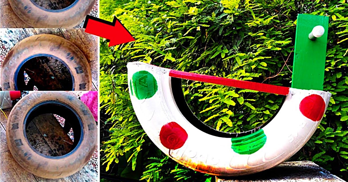 DIY Upcycled Tire Rocking Horse | DIY Joy Projects and Crafts Ideas