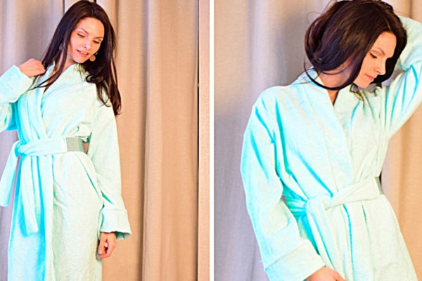 Make A DIY Bathrobe from towels