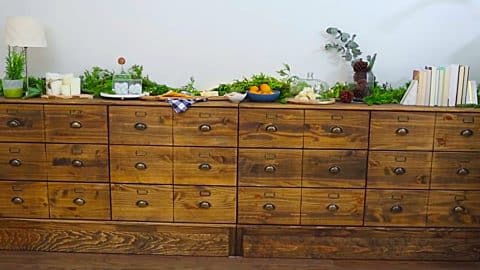 IKEA Hack DIY Apothecary Buffet | DIY Joy Projects and Crafts Ideas