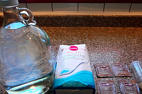 Make rubbing alcohol at home with yeast and sugar