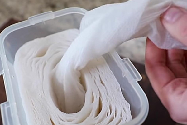 Make homemade disinfectant wipes