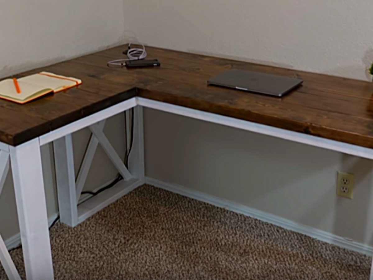 Diy farmhouse shop computer desk