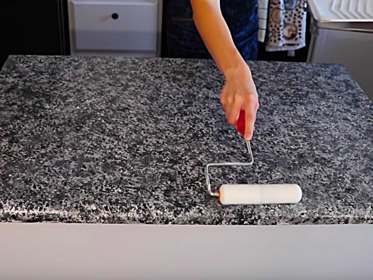 How To Paint Faux Granite Countertops