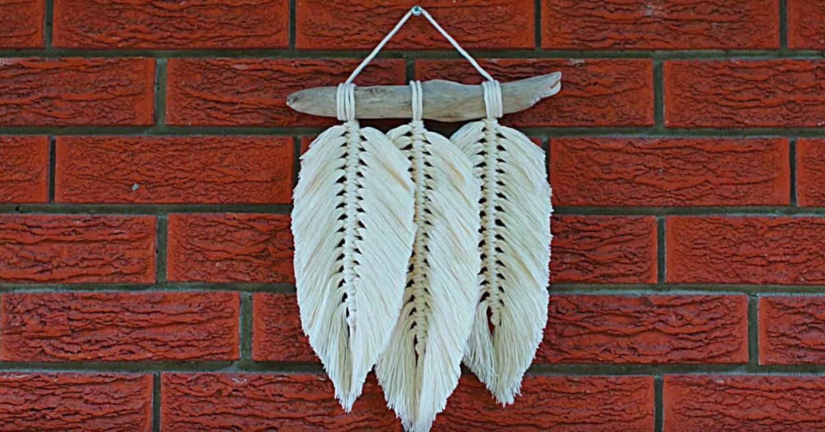 How To Make A Macrame Feather Wall Hanging - How To Make A Macrame Feather Wall Hanging Tutorial For Beginners