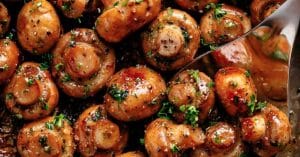 Buttery Garlic Mushrooms Recipe