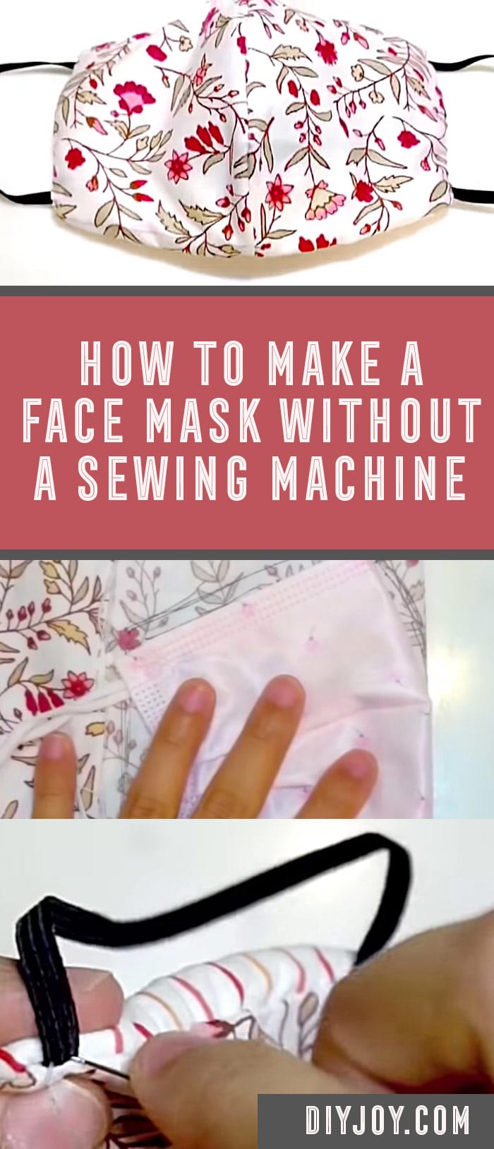 How to Make A Face Mask Without a Sewing Machine - Easy DIY Face Mask Tutorial