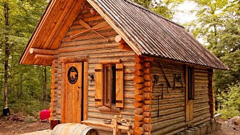 Building A Log Cabin Timelapse | DIY Joy Projects and Crafts Ideas
