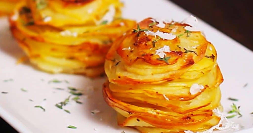Make easy, cheap, delicious potato stacks recipe