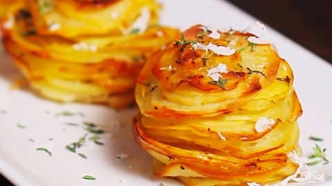 Parmesan Potato Stacks Recipe | DIY Joy Projects and Crafts Ideas