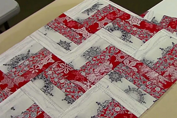 How to make a rail fence table runner quilt top