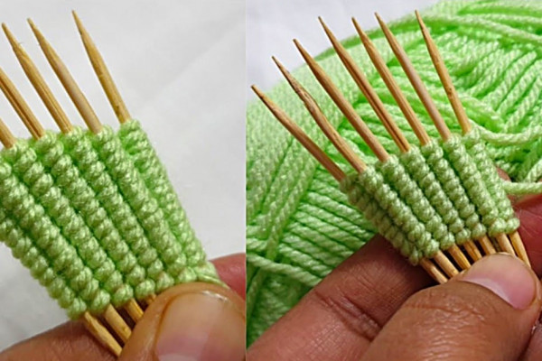 Learn a hand embroidery toothpick trick