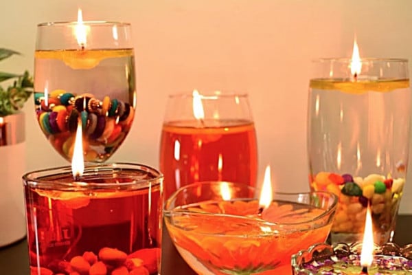 Make water candles for you new home decor