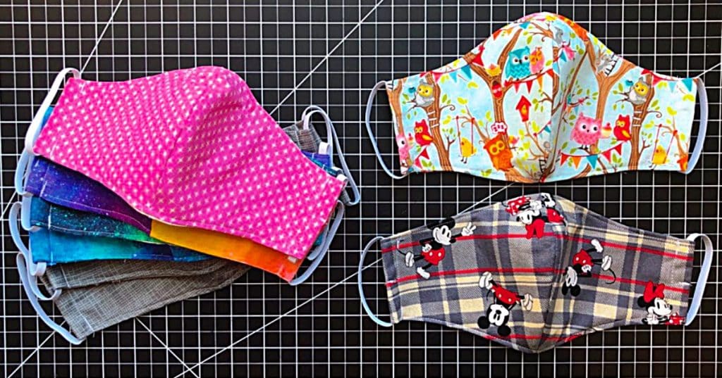 Free printable pattern to make a facemask