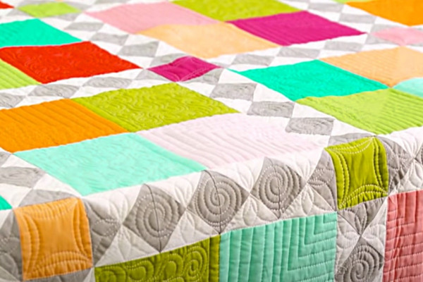 Four square quilt design and pattern