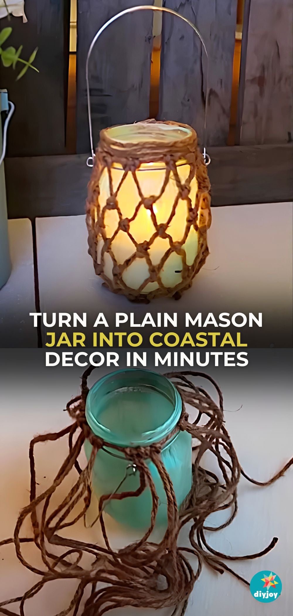 DIY Lantern Using Old Mason Jars Tutorial