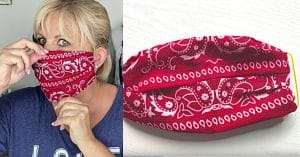 How to Make A Bandana Face Mask, No Sewing Required