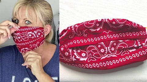 How to Make A Bandana Face Mask, No Sewing Required | DIY Joy Projects and Crafts Ideas