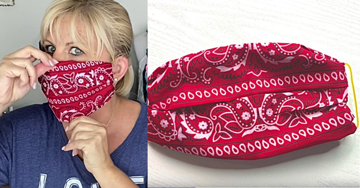 Sewing Pattern For Bandana Face Mask